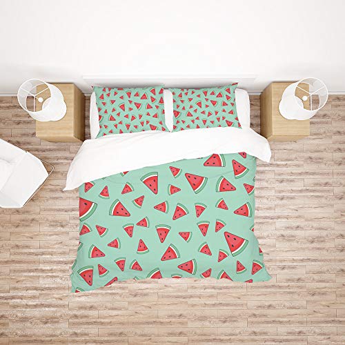 Housse de couette en polyester ultra doux et taie d'oreiller durable taille double - 3