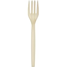 Eco-Products Plantware Renewable and Compostable Fork - 7 inch - Case of 1000