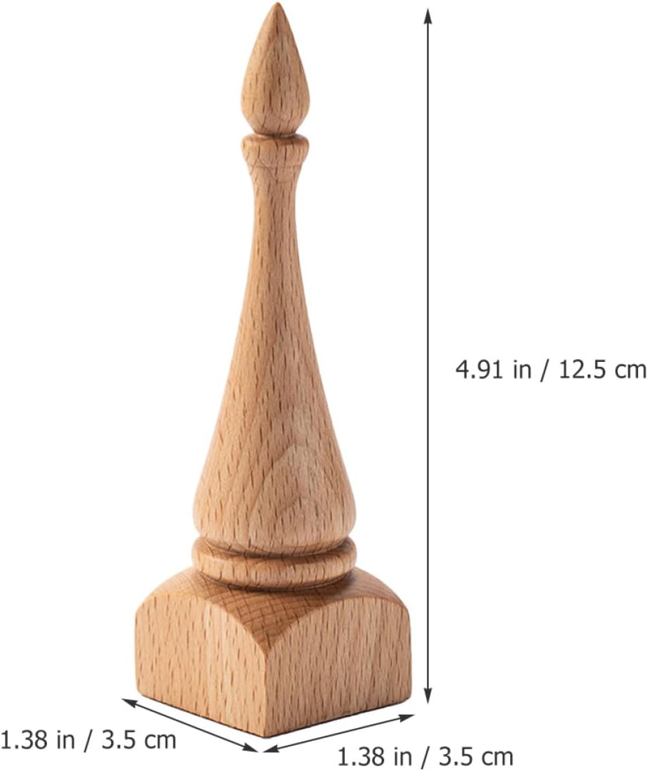 Wooden Ring Display Stand Jewelry Tower Desktop Cone Ring Holder Showcase for Store and Home Jewelry Accessories