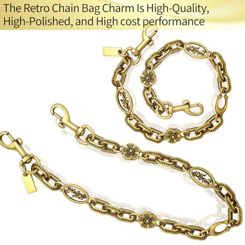 Image of Bag Chain Charm for Handbag, Purse Wallet &Pants Chain Jean Chains, Vintage Bag Strap Chains Extender