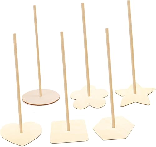 Miniatura 7 de 6pcs Decorative Tray Dessert Stand Bagel Holder Display Trim Tray Donut Holder Board Donut Stand for Party Table Trays for Eating Display Stand Baby