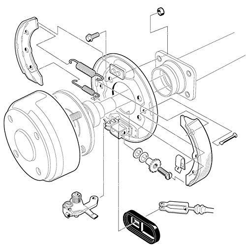 Golf Cart Brake Shoes For Club Car Ds 1995-Up And All Club Car Precedent Golf Cart, Oem# 1018232-01 (2 Short, 2 Long) #TOP5
