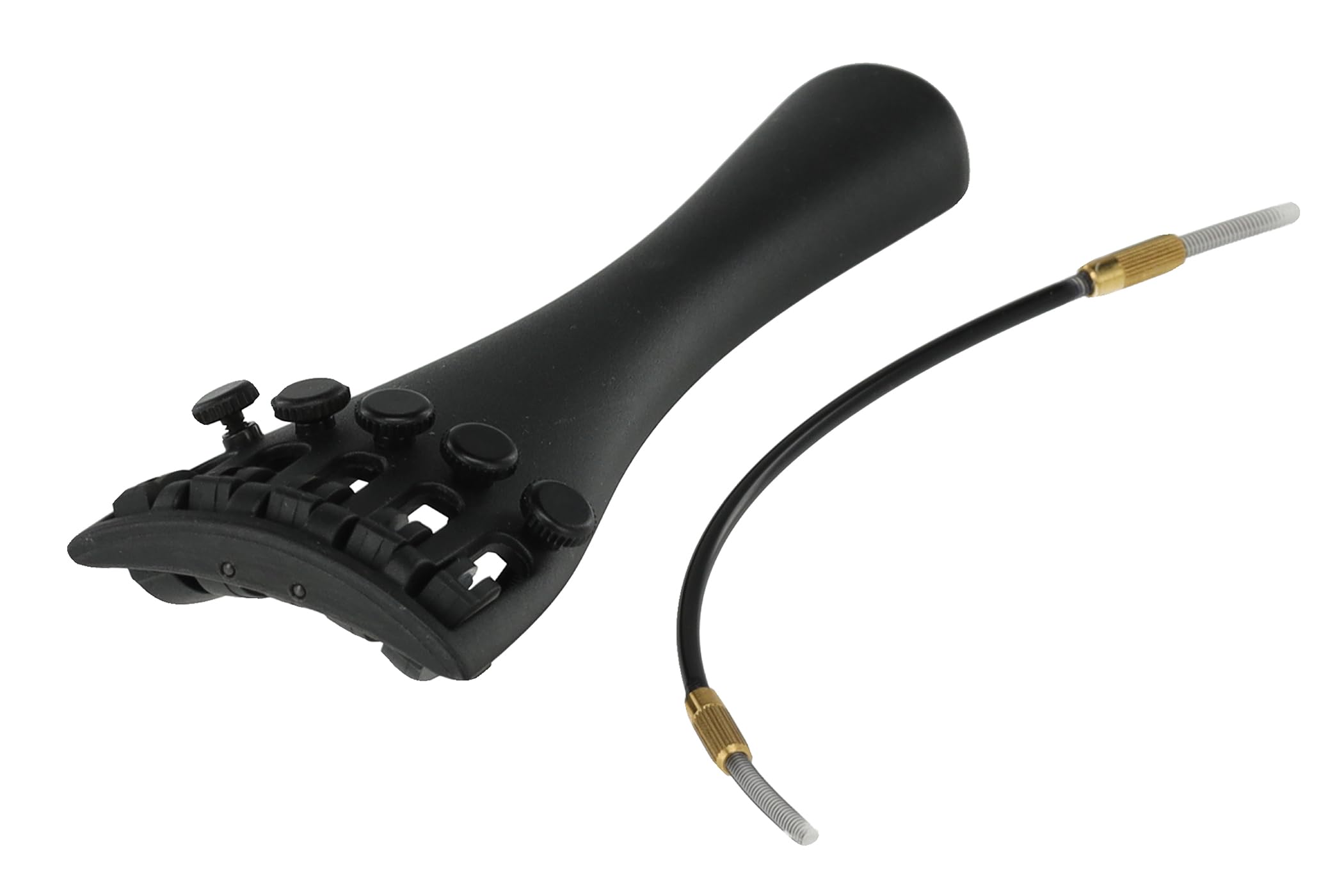 Wittner 918111-5 Cordier Violon Ultra 4/4-5 cordes - plastique haute technologie - 5 accordeurs précis - ultra-léger - avec corde de suspension en nylon - noir