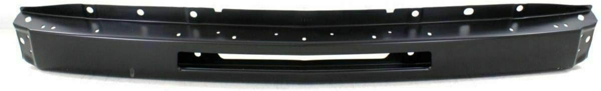 Front Bumper Face Bar Primed Steel + End Cap with Fog Light Holes Primed For 2007-2013 Chevrolet Silverado 1500 Direct Replacement