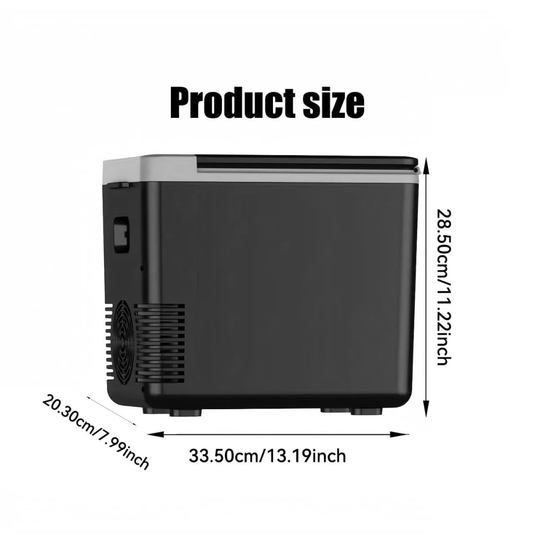 12 V/220 V Mini refrigerador multifunción portátil de 10 L, coche y casa de doble uso, para coche, hogar y viajes, Congelador/enfriador/calentador eléctrico portátil.