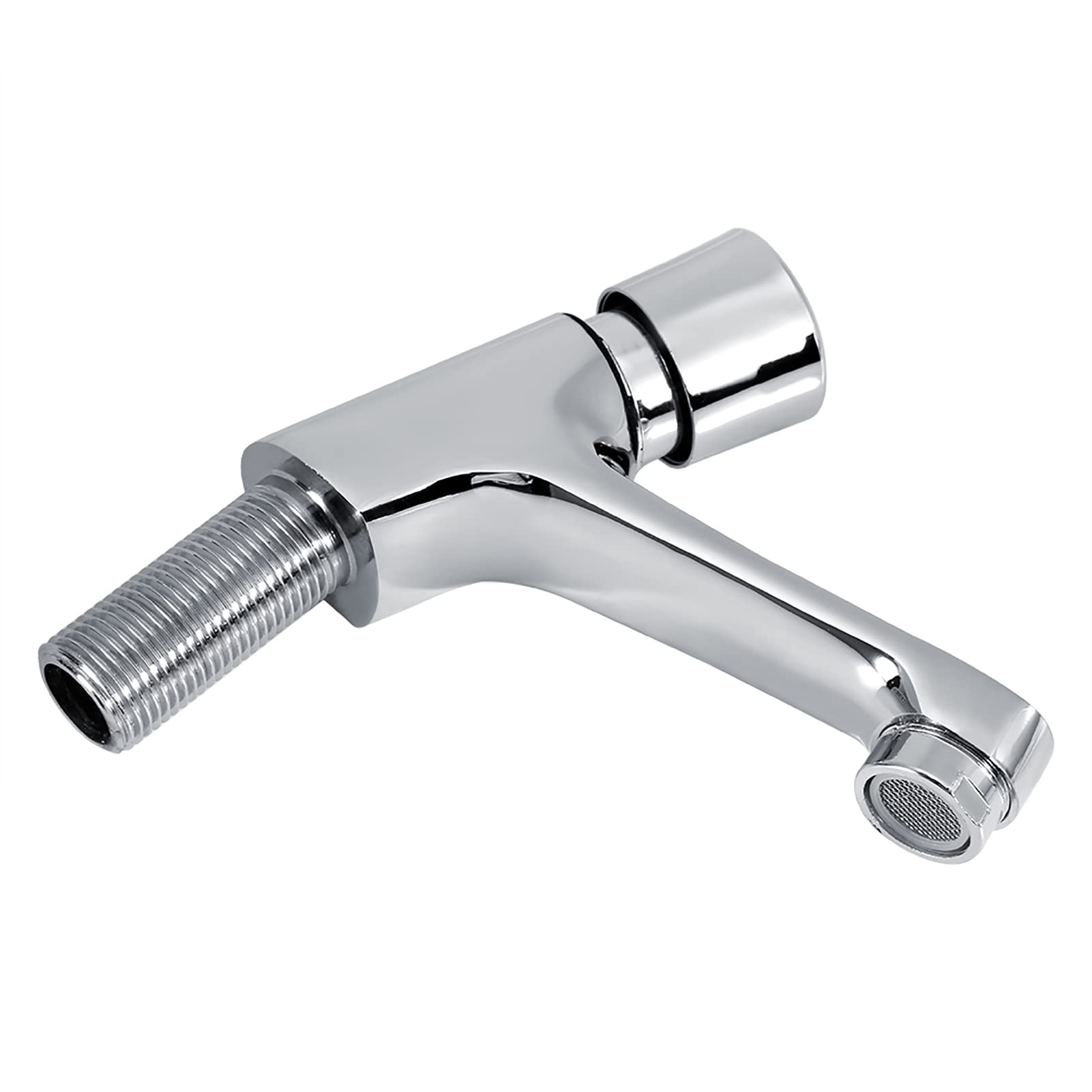 Water Saving Time Delay Brass Faucet Self-Closing for Public Restrooms and Kitchens G1 2 Chrome Plated — view 9