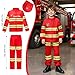 LOYO Kids Role Play Dress Up Clothes for 3-8 Years Old Play, 4 Sets Astronaut/Doctor/Fireman/Construction Costume for Kids And Toddlers Boys Halloween Costumes