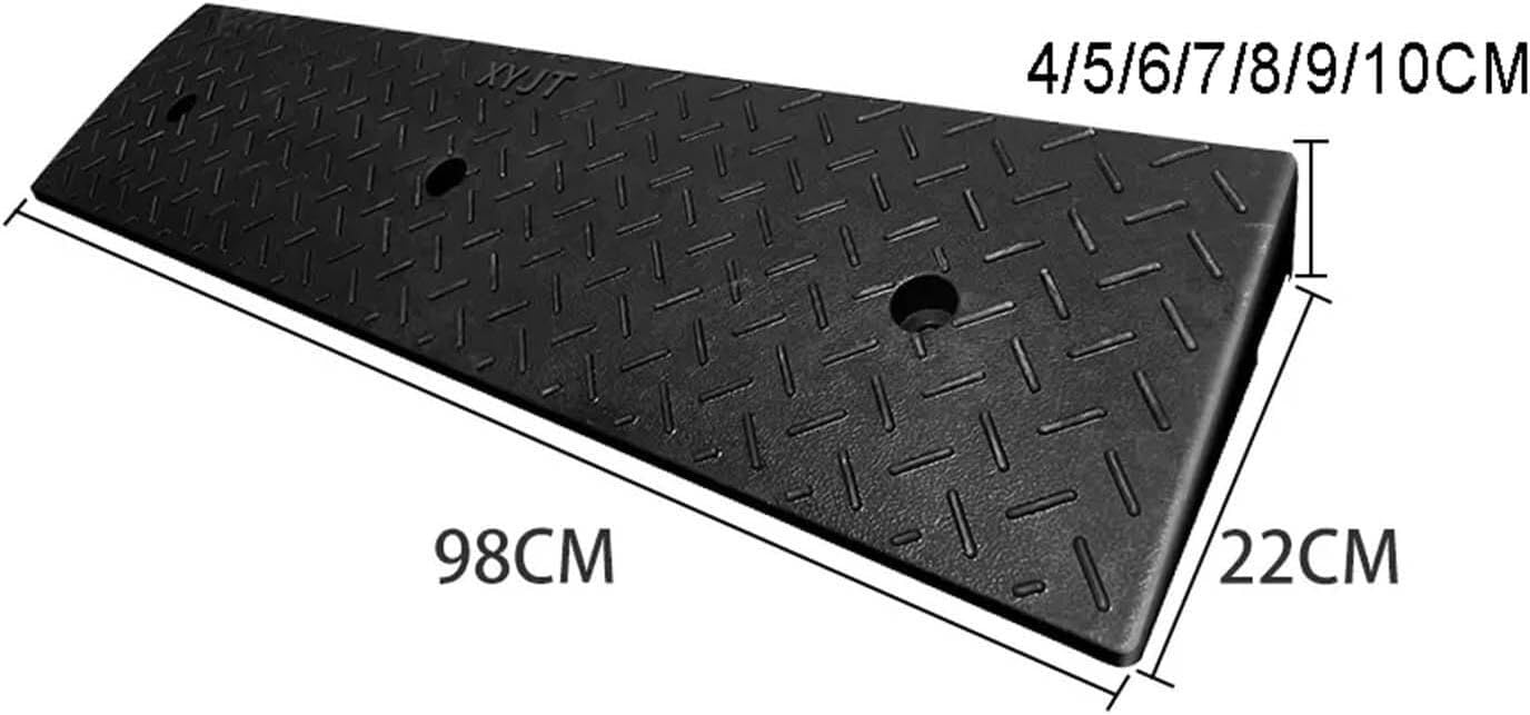 Schody rampowe Przenośne rampy krawężnikowe Plastikowe rampy krawężnikowe do podjazdów, ramp załadunkowych, chodników i samochodów(98x22x7cm)