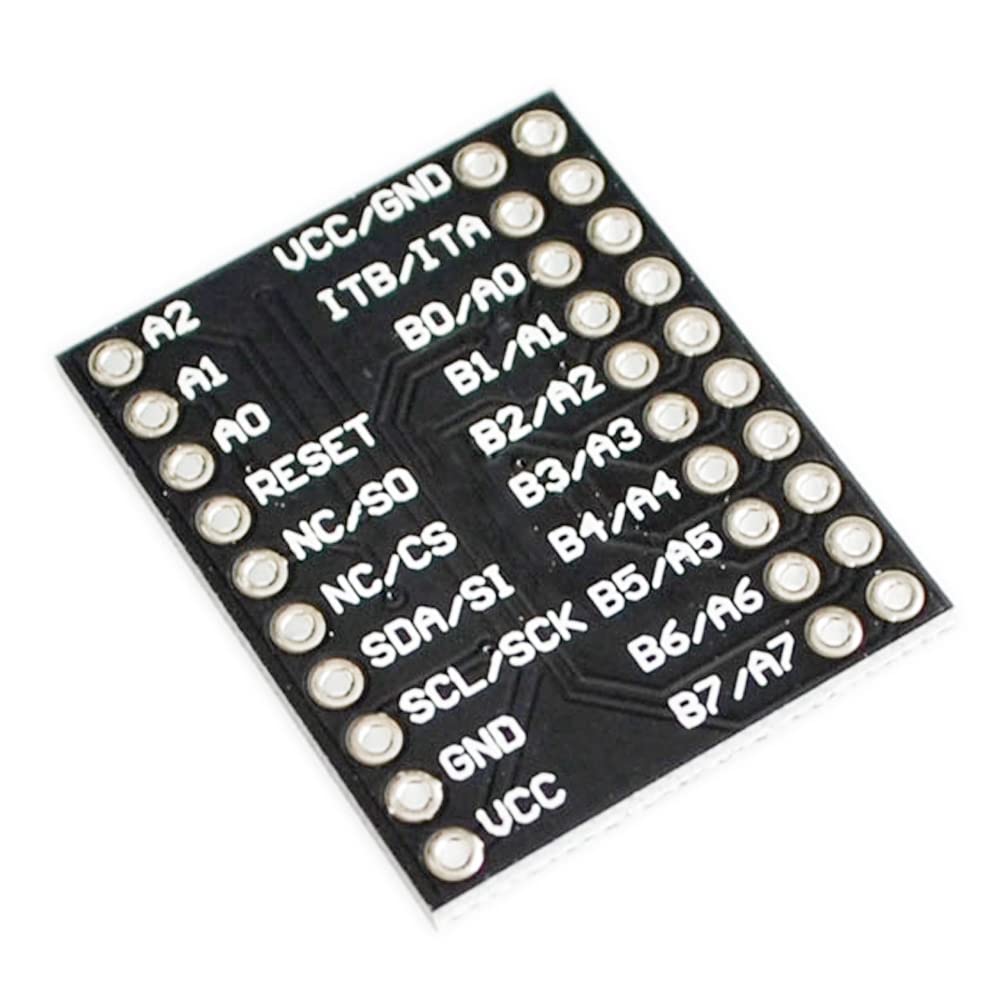 Orolotay 1 Stück MCP23017 Serielle Schnittstellenmodul-Pins Serielles Schnittstellenmodul Schwarz