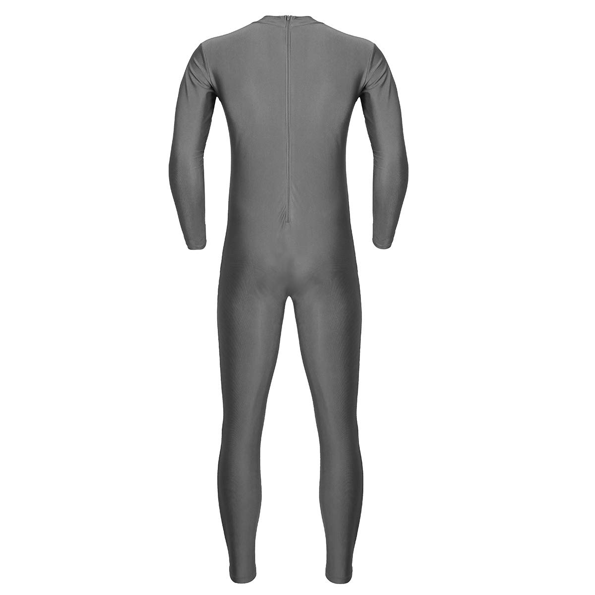 Hombre Maillot Gimnasia Ritmica Manga Larga Body Entero Elástico Clásico Mono Deportivo Ejercico Fitness