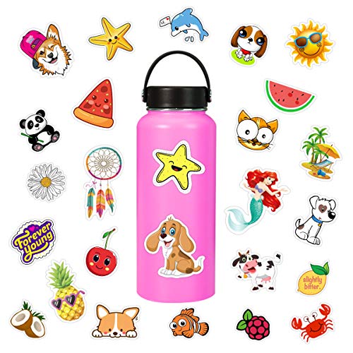 Sticker 200 pcs Vinyl Waterproof Stickers for Water Bottles Laptop Luggage Stickers Bicycle Skateboard Guitar Graffiti Sticker Motorcycle Phone Computer Stickers Teens Girls Boys Holiday Gifts - Thumbnail 3