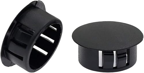 Miniatura 38 de 60 tapones de plástico blanco de 0.394 in (3/8 pulgadas), tubo de orificio de bloqueo a presión, tapas de extremo de inserción de tubería