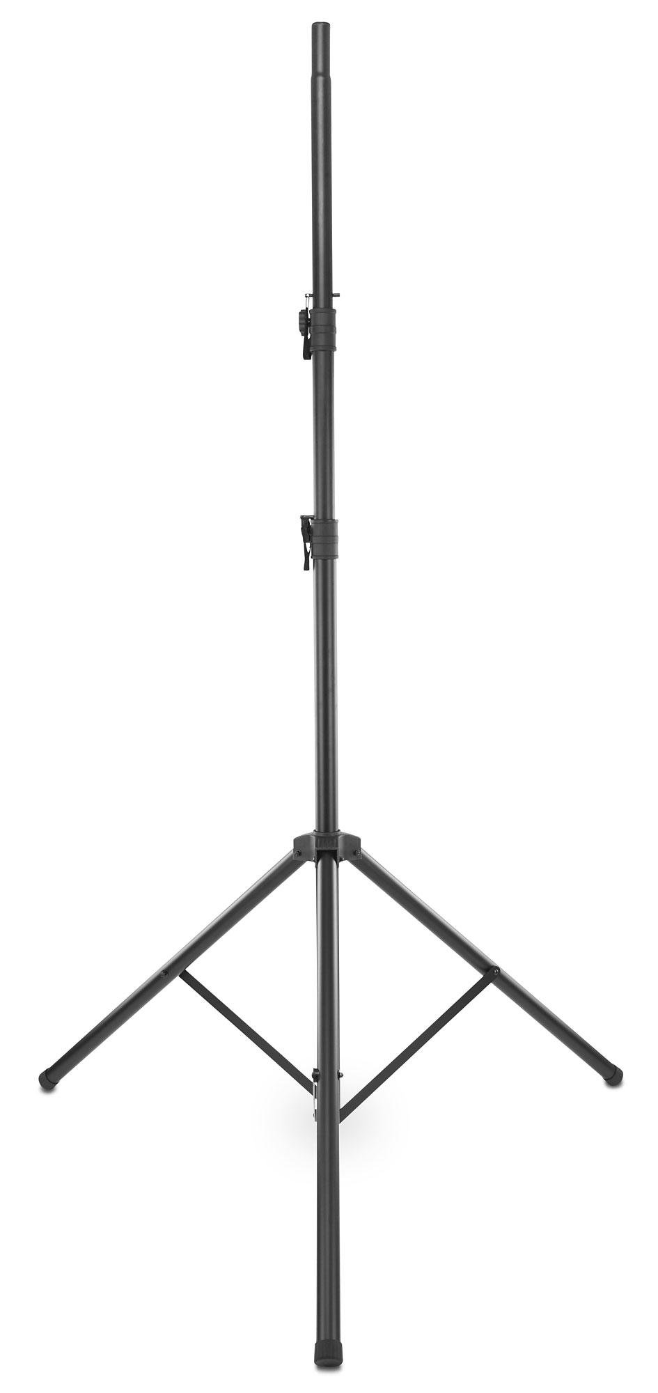 Showlite LS325 Statore Luci (Statore stabile per luci e casse per uso mobile, portata max: 50 kg, estensibile fino a 325 cm, estremità tubo 35 mm Ø, alluminio) Nero