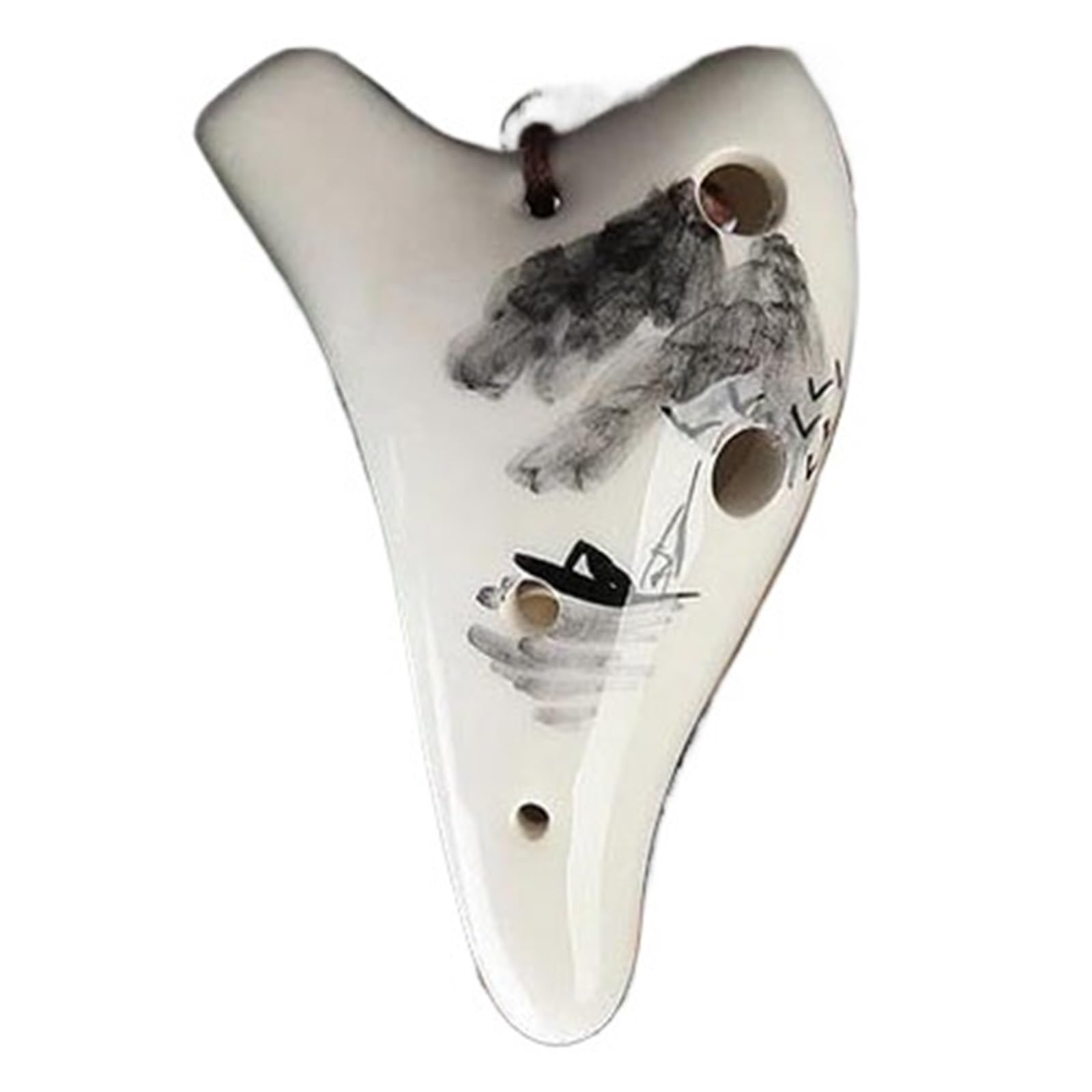 Ocarina 6 Otworowa Tonacja C Ceramiczny Dla Dorosłych Początkujący Profesjonalny Instrument Do Nauki Gry Instrument Okarynowy(Type 4)