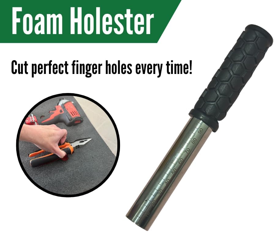 Miniatura 2 de Kaizen Holester - Herramienta de corte de agujeros de espuma para dedos  Herramientas de corte de espuma Kaizen  Kit de herramientas de espuma