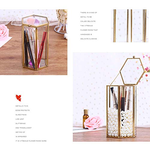 Boîte à bijoux rétro en verre et métal | Écrin transparent chic