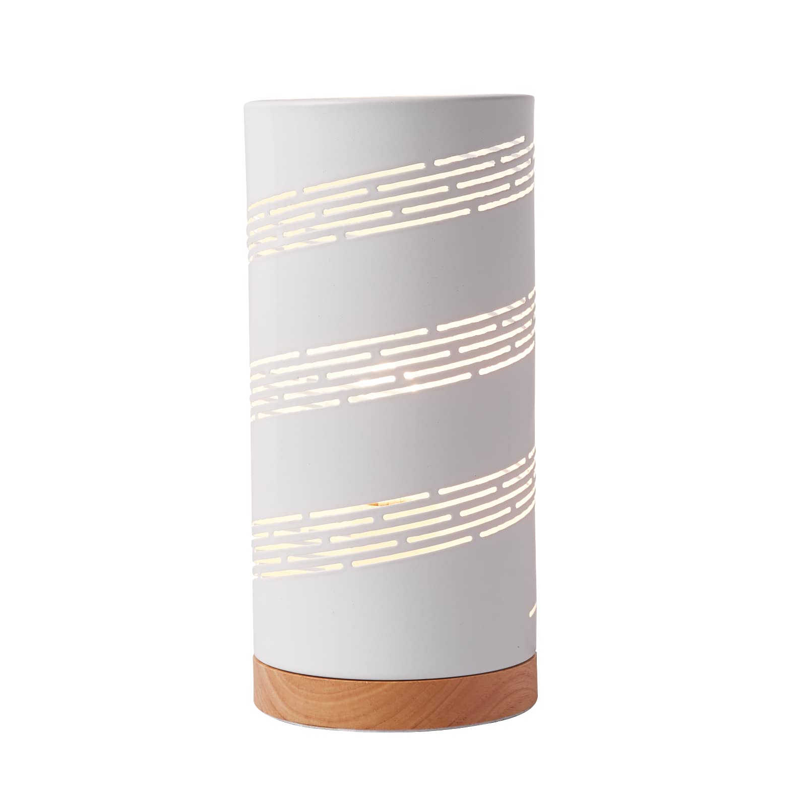 OuXean E27 60W hohle Tischlampe Metall Beleuchtung, Nachtlicht Schreibtischlampe für Schlafzimmer Kinderzimmer Bar Restaurant Büro Home Decor, weiß (ohne Glühbirne)