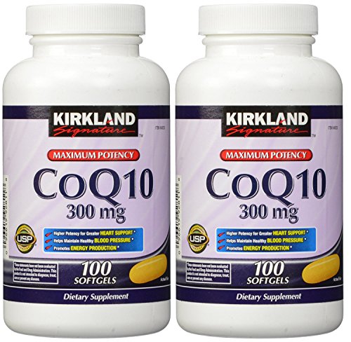 Kirkland wcaqZ COQ10 300 mg 100 Softgels (Pack of 2)