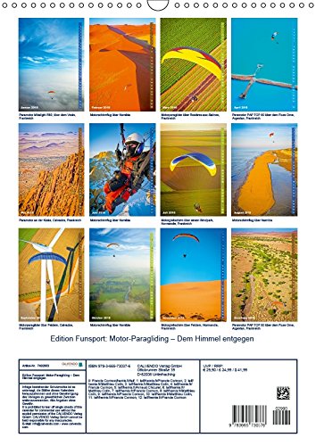Edition Funsport: Motor-Paragliding – Dem Himmel entgegen (Wandkalender 2018 DIN A3 hoch): Paraglider: Durch die Wolken gleiten mit dem Gleitschirm ... [Kalender] [Apr 01, 2017] CALVENDO, k.A.