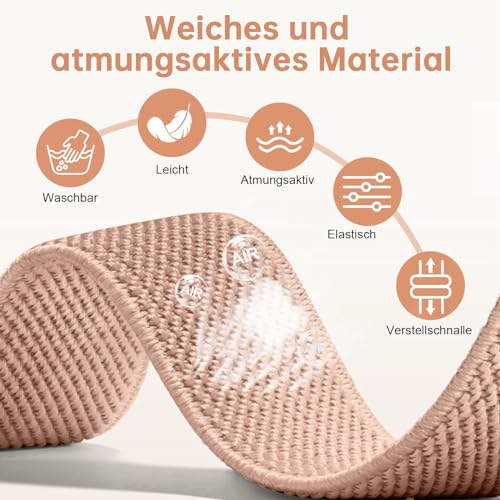 Gugobit 5 Stück Elastisches Armband Kompatibel mit Fitbit Charge 6/Fitbit Charge 5 Armband, Verstellbares Nylon atmungsaktives Ersatzarmband für Fitbit Charge 6/Fitbit Charge 5 Damen Herren