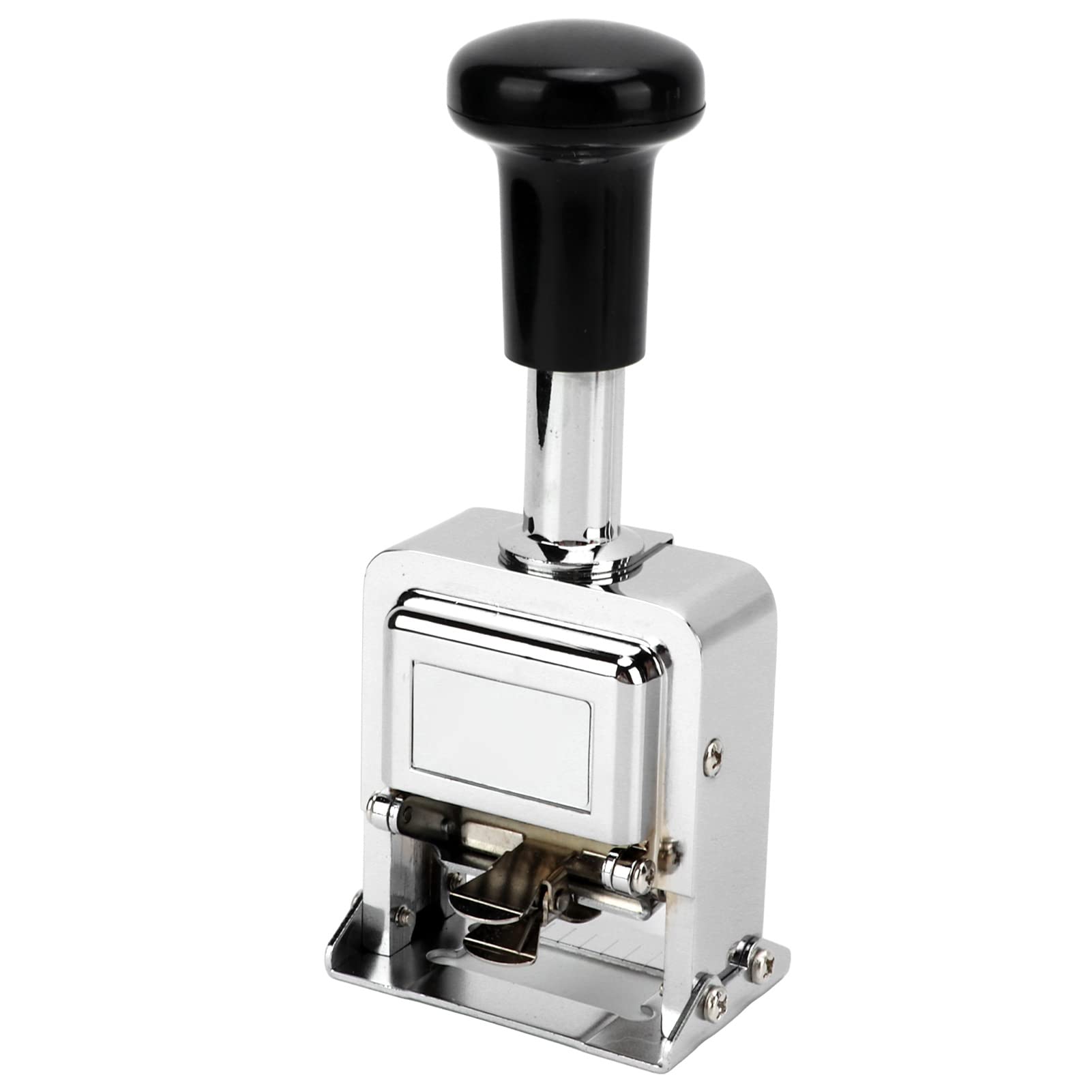 Pyhodi NUMERATORE AUTOMATICO, TIMBRO NUMERATORE Autoinchiostrante Portatile Professionale A 6 Cifre in Metallo per la Numerazione Consecutiva, Kit di Timbri Numerici per Banche,