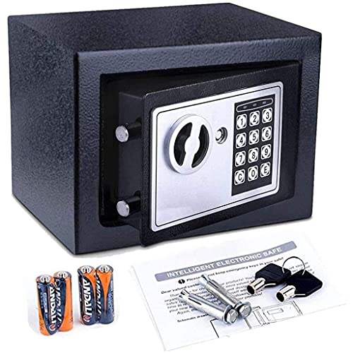 Coffre-fort numérique 23 cm en acier massif pour armoire avec pavé tactile et code de sécurité