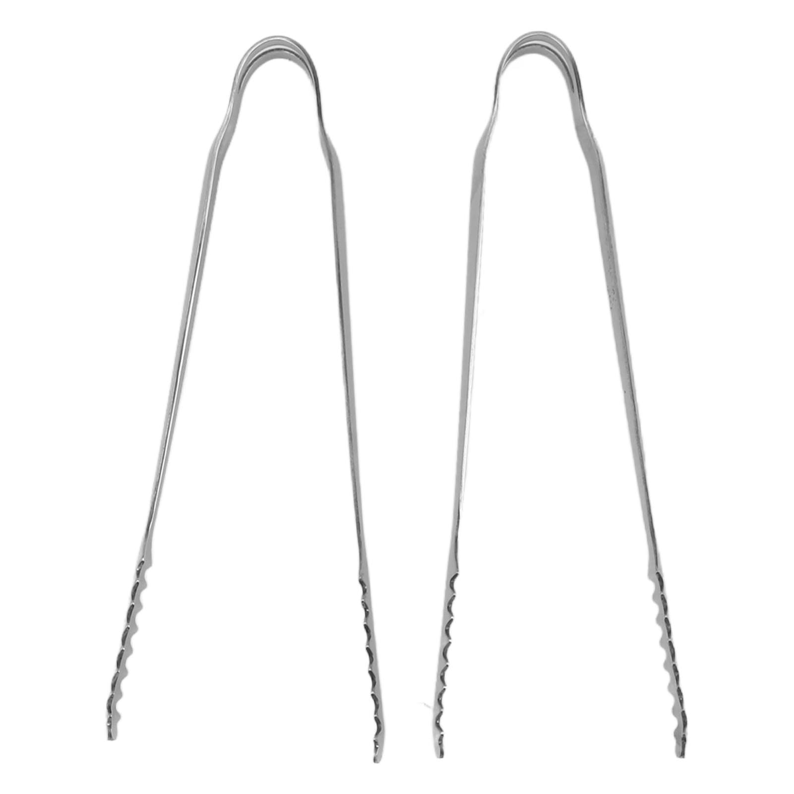 10PCS Ice Tongs Food Tongs, Mini Tongs Set, Stainless Steel Kitchen Cooking Tongs, Easy to Cleans Kitchen Tongs Strong Grip Versatile Food Tongs for Party Kitchen Grill Ice Appetizers(15cm)