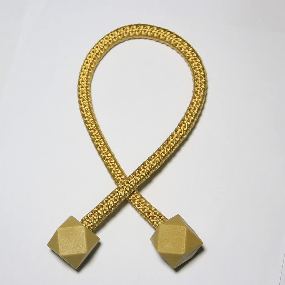 VVW&LIU 4 Pcs Cube Magnétique Rideau Clip Décor À La Maison Rideaux Titulaire Embrasse Boucle Suspendue Boule Boucle Tie Retour Rideau Accessoires, Café Noir, comme Image