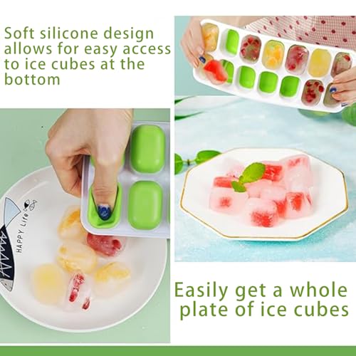 Molde para cubos de hielo 2 unidades con tapa apilable miniatura 4