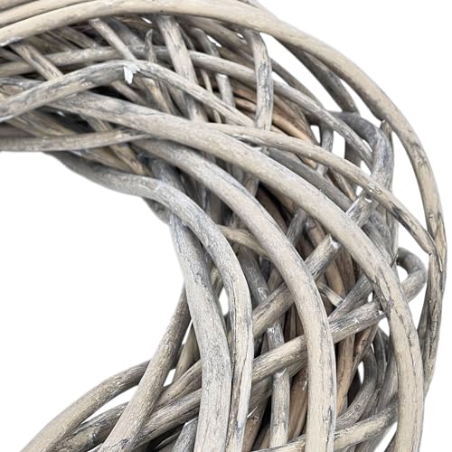 Galt International 21.7-INCH-WOVEN-RATTAN-WREATH Natural Woven Weeping Willow Rattan Ring Wreath 21.7 Inch Neutral Tone Home Decor Christmas Fall Harvest Thansgiving Wreath thumb #1