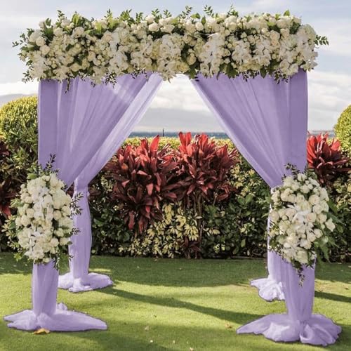 Dentelle pour décoration de porte fluide et infroissable violette - 6