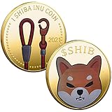 1PCS Gold Shibcoin Commemorative Coin 1oz Gold Plated Shiba Inu Shib Coin 2021 Limited Edition Collectible Coin with Protective Case (Model1)