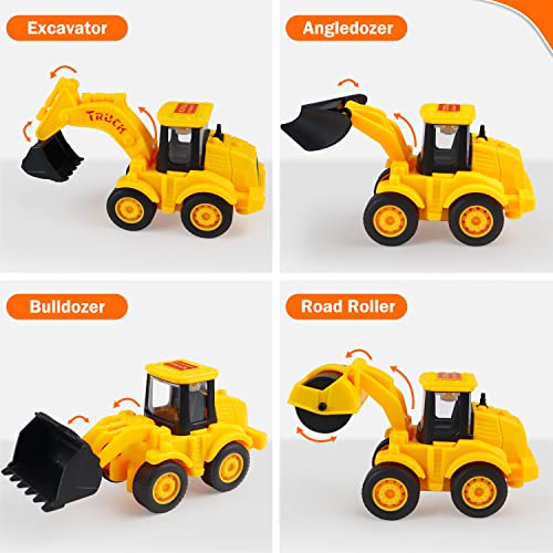 Aotipol Construction Toy Trucks For 3-6 Year Old Boys & Girls, 5 In 1 Toy Cars With Light And Sound, Friction Power Play Vehicles, Gift Toys For Kids And Toddlers Ages 3-6 #TOP3