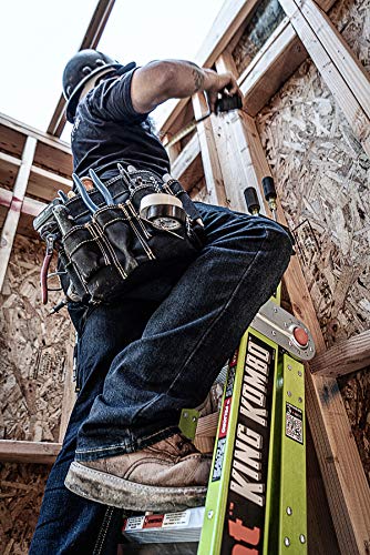 Little Giant Ladders, King Kombo, Professional, 4 Ft. A Frame, 6 Ft. Extension, Fiberglass, Type 1AA, 375 lbs weight rating, (13470-001)