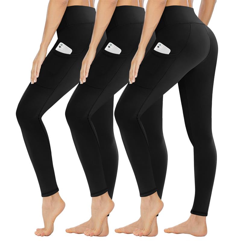 Gayhay 3er Pack Leggings Damen High Waist Sportleggings Blickdicht...
