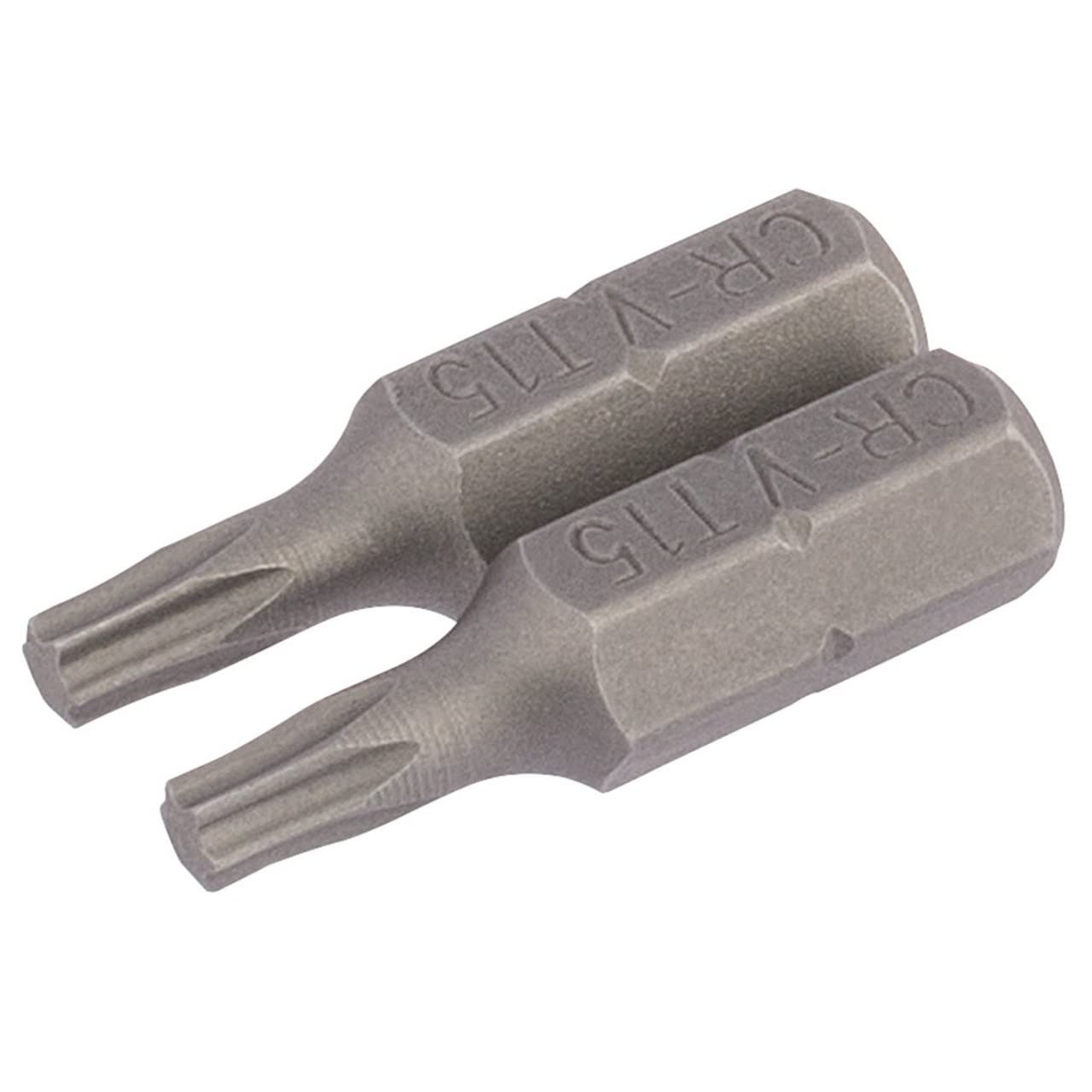 Draper 66429 T15 1/4 Hex TX-STAR® Insert Bit 25mm Long x 2