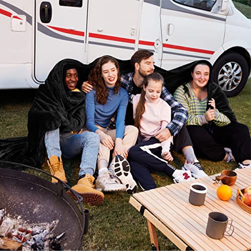 Bedsure Fleece Blanket Oversized Blanket Black - 300Gsm Soft Lightweight Plush Cozy Twin Xl Blankets For Bed, Sofa, Couch, Travel, Camping #TOP3