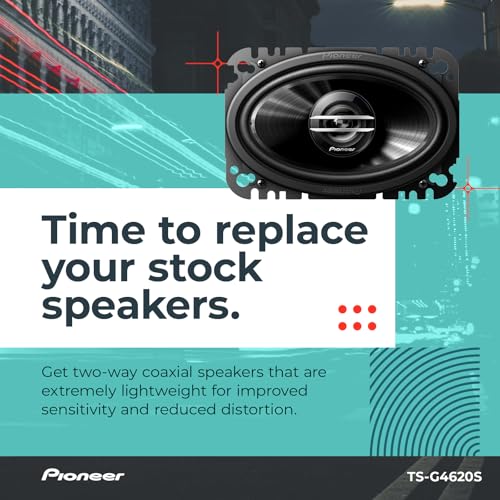 PIONEER G-Series TS-G4620S 4” x 6” 2-Way Speakers (Pair) – 210W Max, Balanced Sound + Smooth Treble, Great Stock Replacement, High-Efficiency Speaker Designed for OEM Power by PIONEER - Image 3