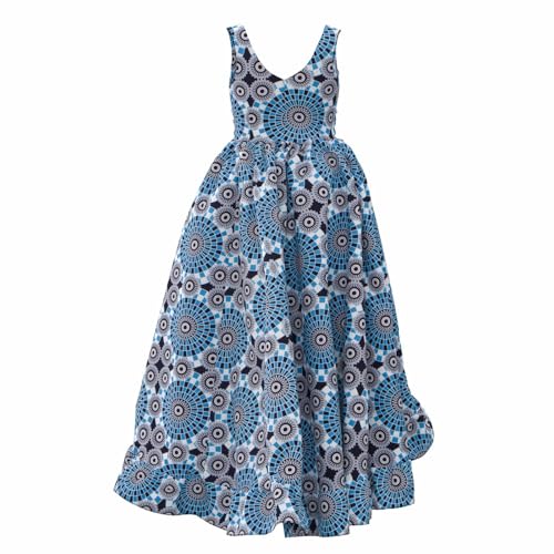 Image of iooiooi African Dresses for Women Party Robe Plus Size Print Dashiki Dinner Dress