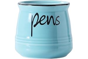 Ceramic Pencil Holder for Desk - ONTUBE Porcelain Pens Holder Stand