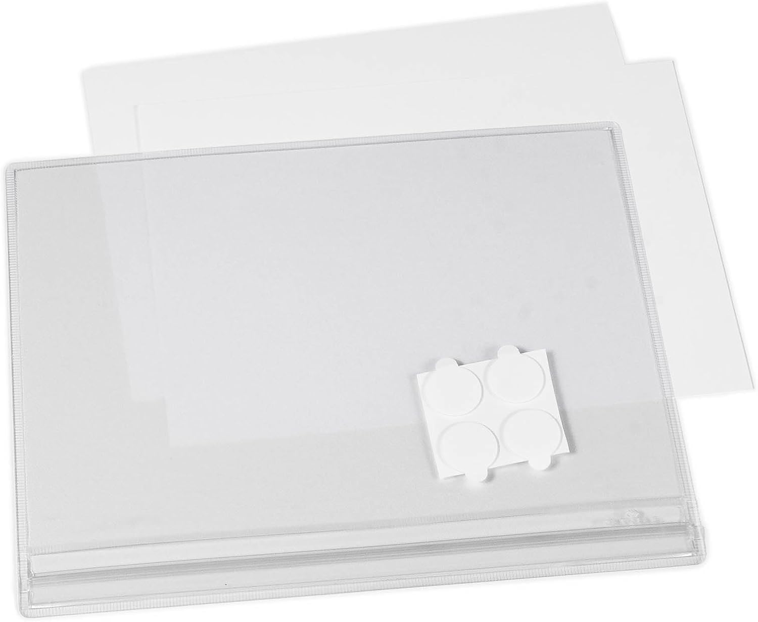 Durable Water Resistant Uv Anti-Reflective Adhesive Pockets | 5 Pack | A5 Clear