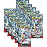 Pokemon Karmesin & Purpur 10 paquetes de refuerzo de coronas estelares – Alemán y BB-Toy-Trades Toploader