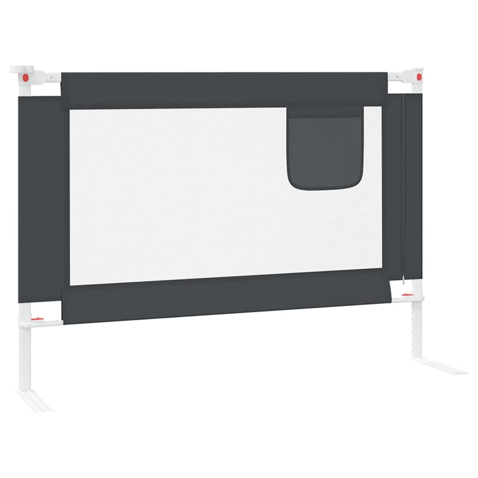 Gecheer Bettlaken 60 x 120 cm, Spannbettlaken für Babys, 60 x 120 cm, Sicherheitsgitter für Kinderbett, dunkelgrau, 90 x 25 cm, Stoff