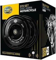 Vista 5 de HELLA 012588011 - Juego de bocinas de disco para motocicleta, color negro de 12 V (ajuste universal/ caja)