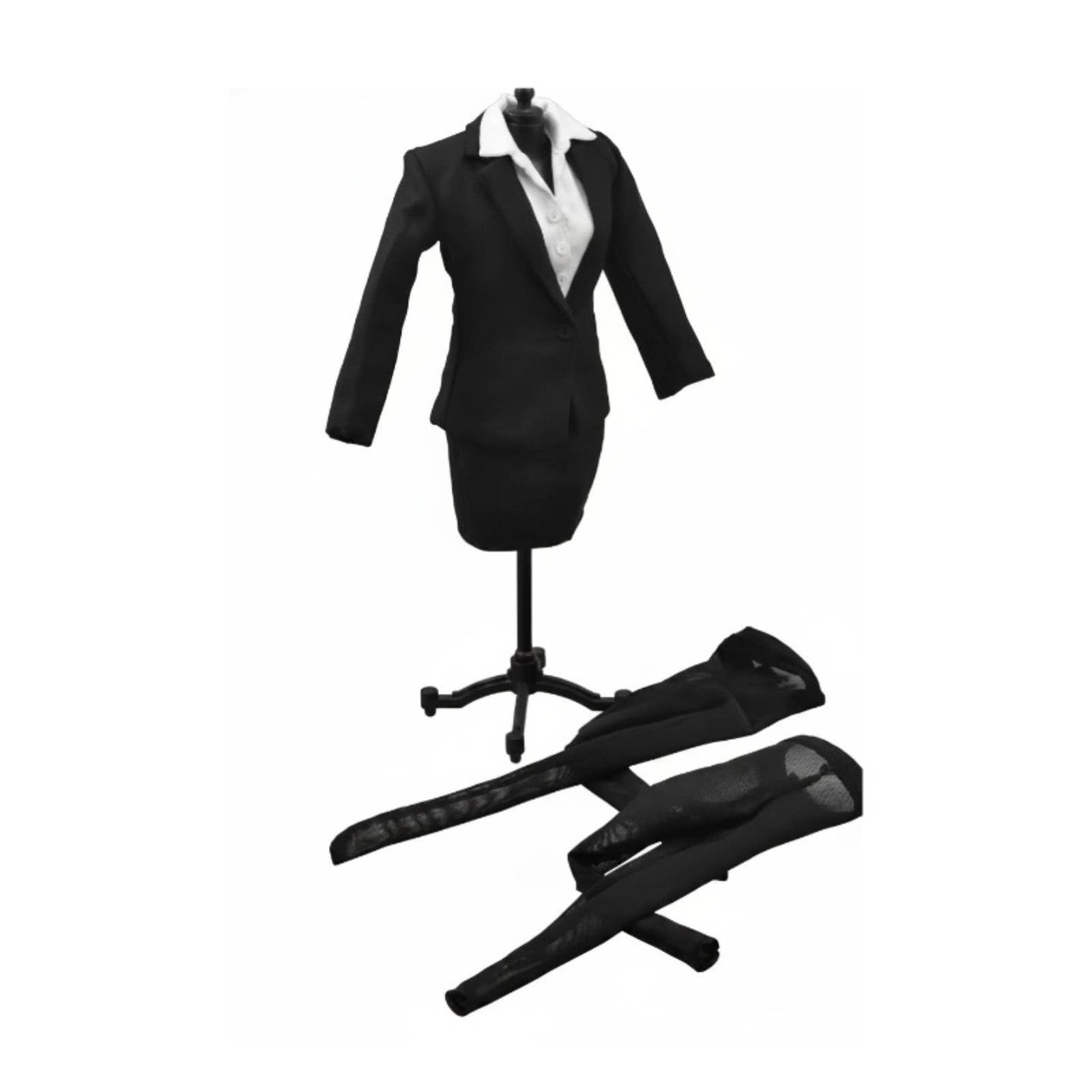 Jiuvaso Abito Professionale Donna per Action Figure Completo Ufficiale Giacca Pantaloni Camicia Accessori Aspetto Realistico in Tessuto Adatto a Collezione Fotografia Scene Metropolitane 1/6