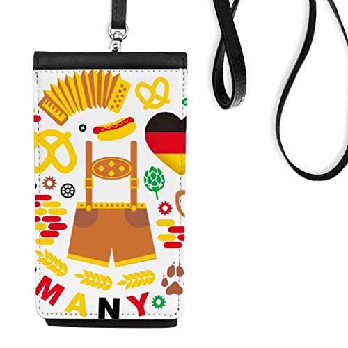 Sacoche téléphone motif Allemagne pour voyager léger et garder ses mains libres en excursion