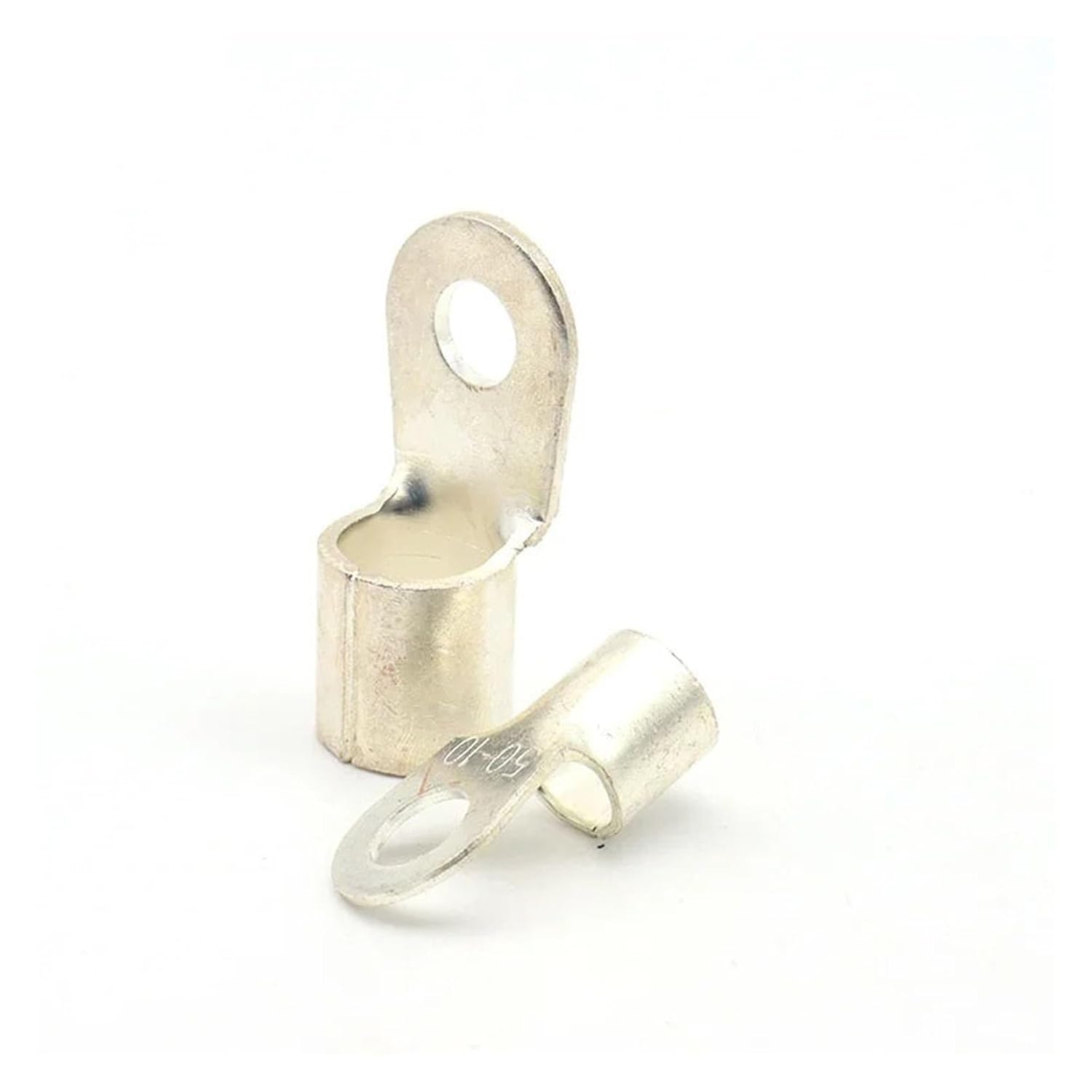 50PCS OT10/16-6/8/10/12 Electrical Terminal O-Type Cable Connector Red Copper Tinned Ring 12-5 AWG(OT16-12)