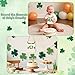 R HORSE 3D Baby's First St. Patrick's Day DIY Footprint or Handprint Hanging Sign, Shamrock Wooden Footprint Art Sign Craft Newborn Keepsake Gifts for Baby St. Patrick's Day Photo Props Nursery Decor