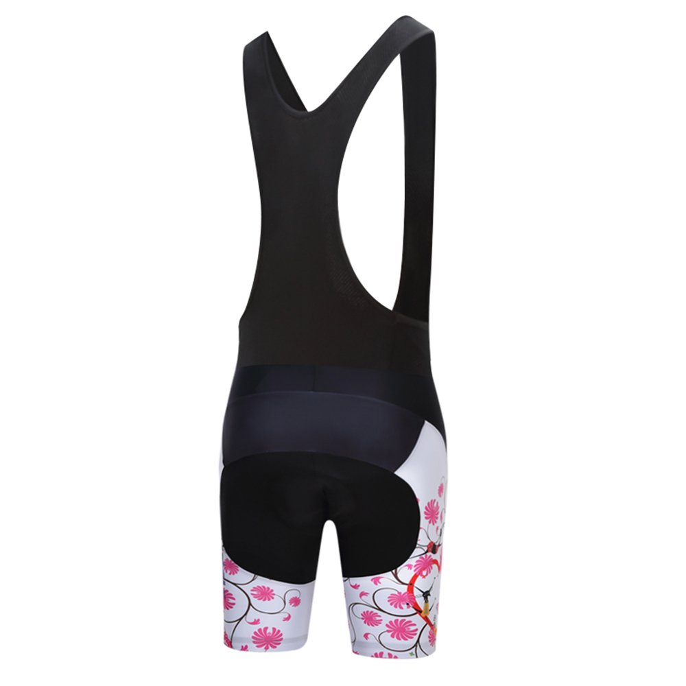 Cycling Bib Shorts Women Bike Bicycle Bib Short with 3D Gel Pad Pink XXXL