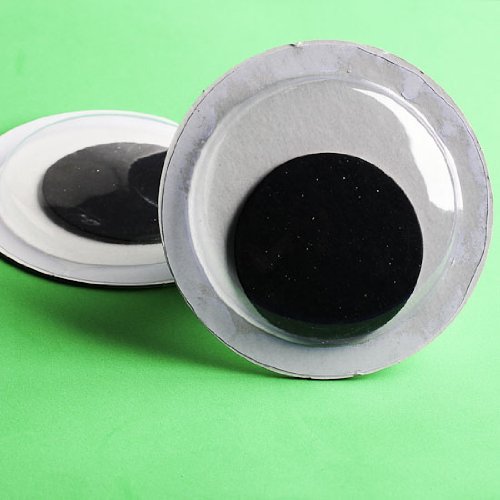 8 Extra Large Wiggly Eyes for Costuming, Crafting, and Creating Eye Bombs (4 Packs of 2)